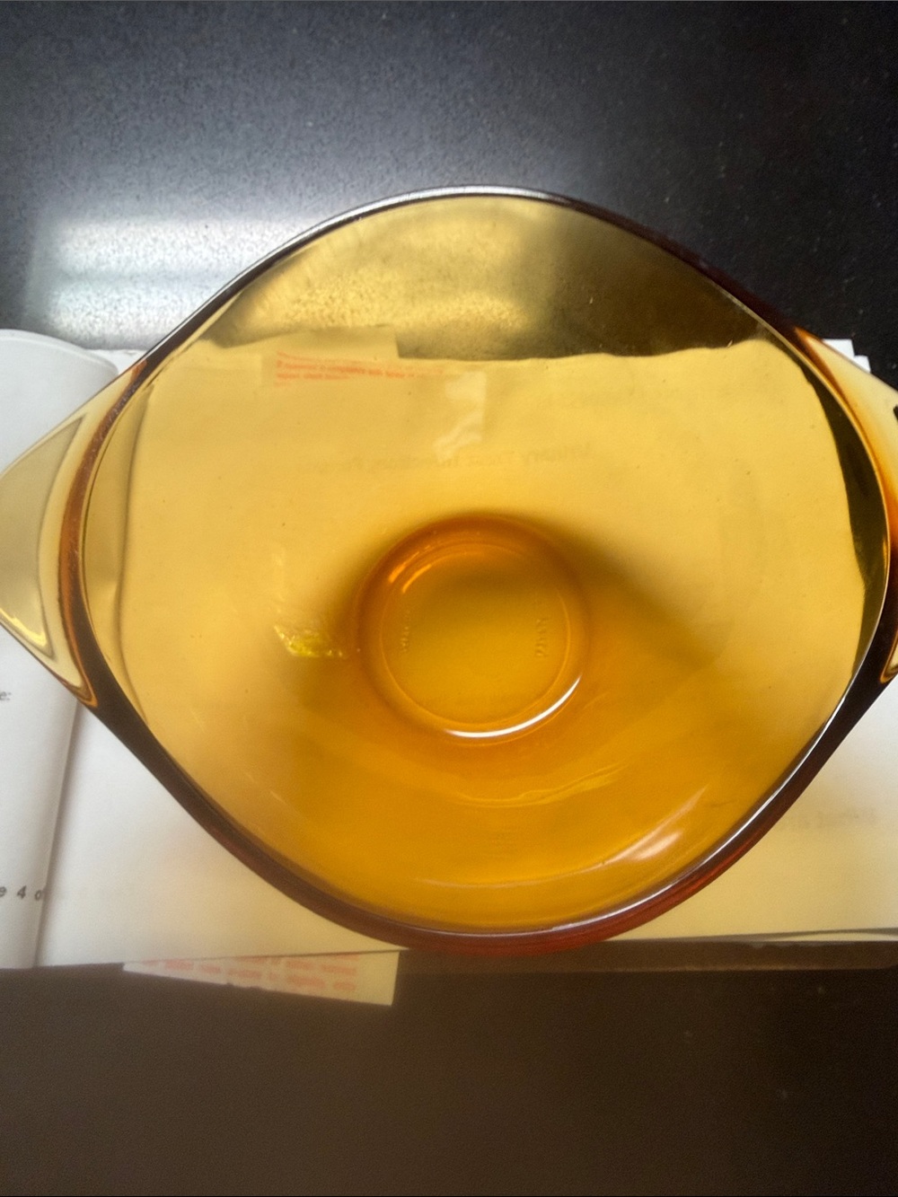 Amber Glass Mixing Bowl - Home Accents